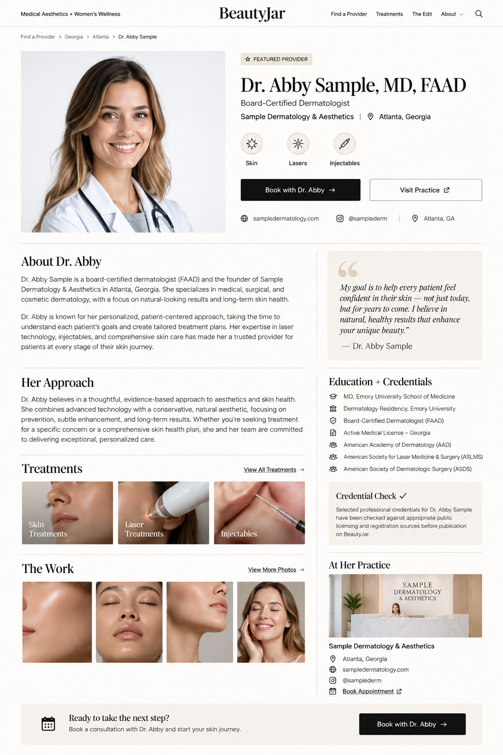 Demonstration treatment or practice image